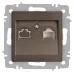 Розетка Intro Accent 6-303-08 информационная RJ45, IP20, СУ, бронза Розетка Intro Accent 6-303-08 информационная RJ45, IP20, СУ, бронза