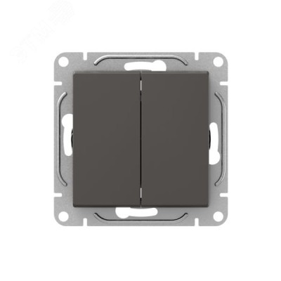 Механизм выключателя. двухклавишный. перекрёстный. мокко Эпика EKF