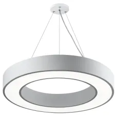Светильник LED ЭРА Geometria SPO-133-W-40K-045 Ring 45Вт 4000K 3500Лм IP40 600*80 белый подвесной драйвер внутри