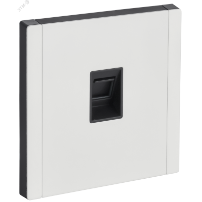 FORTE&PIANO Розетка компьютерная RJ45 кат.5E FP232M металл белый IEK