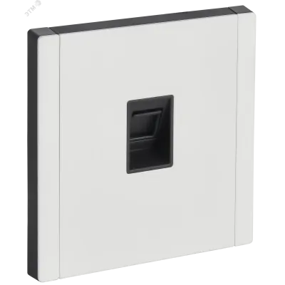 FORTE&PIANO Розетка компьютерная RJ45 кат.5E FP232M металл белый IEK