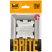 BRITE Рамка 1 пост РУ-1-Бр хром/никель IEK