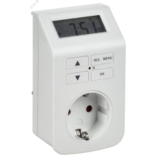 РТЭ-5 Розетка-таймер электронный 1мин 7дн 112on/off 16А IP20 белая IEK