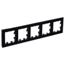 ATLASDESIGN NATURE рамка пятипостовая, ОРГАНИЧЕСКОЕ СТЕКЛО ЧЕРНЫЙ