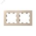 ATLASDESIGN рамка двухпостовая, универсальная, ПЕСОЧНЫЙ