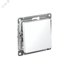 ATLASDESIGN ВЫКЛЮЧАТЕЛЬ с самовозвратом, сх.1, 10АХ, быстрозажимные клеммы, БЕЛЫЙ