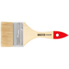 Кисть флейцевая, натур. щетина, 55 топс, лакиров.ручка, ширина 75 мм