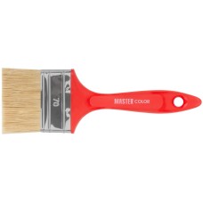 Кисть флейцевая, толщ. 16 мм, 70 ПБT/30 светлая натур. щетина, нерж.обжим, пласт. ручка, ширина 70 мм