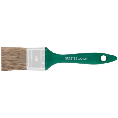 Кисть флейцевая, толщ. 11 мм, 70 ПЭT/30 натур. щетина, нерж.обжим, пласт.ручка, ширина  40 мм