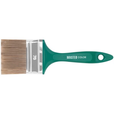 Кисть флейцевая, толщ. 16 мм, 70 ПЭT/30 натур. щетина, нерж.обжим, пласт.ручка, ширина  70 мм