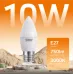 Лампа Gauss Elementary Свеча 10W 750lm 3000K E27 LED 1/10/100