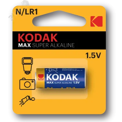 Батарейки Kodak LR1-1BL /N MAX SUPER Alkaline [KN-1] (12/72/27648)