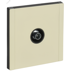 FORTE&PIANO Розетка TV проходная FP829M металл слоновая кость IEK