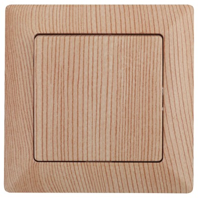 4-101-11 Intro Выключатель, 10А-250В, СУ, Solo, сосна (10/200/2000)