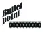 Гвозди усиленные для монтажного пистолета по бетону  и металлу  CN EG bullet point 3,05х15 мм (1000 шт)