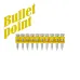 Гвозди усиленные для монтажного пистолета по бетону и металлу  MG bullet point 3,05х22 мм (1000шт)