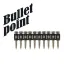 Гвозди усиленные для монтажного пистолета по бетону  и металлу  CN EG bullet point 3,05х32 мм (1000 шт)