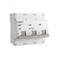 Авт. выкл. 3P 32А (D) 10kA ВА 47-100M без тепл. расцепит. EKF PROxima