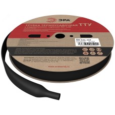 Термоусадочная трубка ЭРА NO-224-329 ТТУ нг-LS 20/10 чёрная (рулон 100 метров)