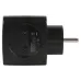 Разветвитель электрический ЭРА SP-2-USB-B на 2 розетки + 2xUSB 2400mA, без заземл 10А (черный)