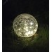 Светильник садовый Шар на солнечной батарее, 20 LED 20 cм ERASF08-25