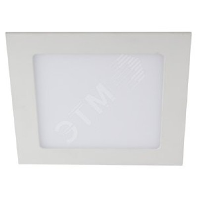 LED 2-24-4K Светильник ЭРА светодиодный квадратный LED 24W 220V 4000K (20/180)