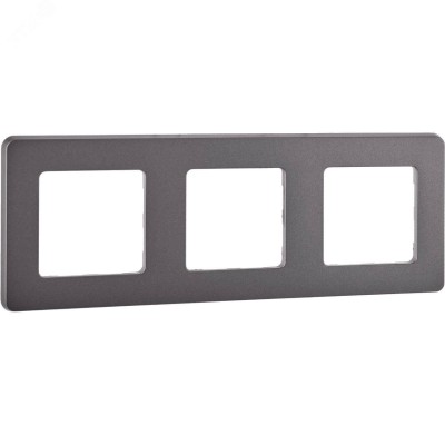 Рамка 3-местная дымчатый INSPIRIA