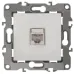 12-3107-02 ЭРА Розетка информационная RJ45, IP20, Эра12, слоновая кость (10/100/3200)