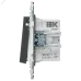 SKANDY Кнопка звонка с индикацией для отелей 10А SK-V17T титан IEK