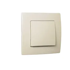 Lillium Natural Kare Выключатель с/у 1-кл. кремовый. 250В 10А