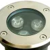 Светильник тротуарный, 3LED теплый белый, 3W, 100xH80mm, внутренний диаметр: 70mm, IP 67, SP4111, артикул 32012