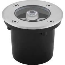 Светильник тротуарный, 3LED холодный белый, 3W, 100xH80mm, внутренний диаметр: 70mm, IP 67, SP4111, артикул 32013