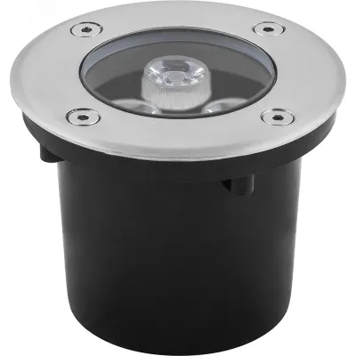 Светильник тротуарный, 3LED холодный белый, 3W, 100xH80mm, внутренний диаметр: 70mm, IP 67, SP4111, артикул 32013