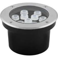 Светильник тротуарный, 9LED теплый белый, 9W, 160xH90mm, внутренний диаметр: 110mm, IP 67, SP4113, артикул 32018