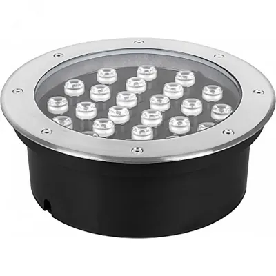 Светильник тротуарный, 36LED холодный белый, 36W, 300xH95mm, внутренний диаметр: 270mm, IP 67, SP2703, артикул 32117