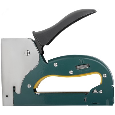 "Степлер для узких скоб ""тип 53"", 4-14 мм, регулировка силы удара, рессорный механизм, металлический корпус"