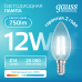 Лампа Gauss Filament Elementary Свеча 12W 750lm 4100К Е14 LED 1/10/100