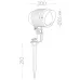 Тротуарный светодиодный светильник на колышке, 85-265V, 6W, 6400К,IP65 ,SP2705