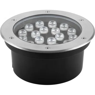 Светильник тротуарный, 18LED теплый белый, 18W, 200xH90mm, IP67, SP2707, артикул 32134