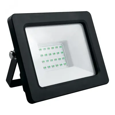 Прожектор светодиодный, 2835SMD, 30W зеленый AC220V/50Hz IP65, черный в компактном корпусе, LL-903