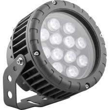 Светодиодный прожектор, D150xH200, IP65 12W 85-265V, зеленый, LL-883, артикул 32235