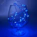 Гирлянда 20 LED синий, батарейки 2xАА, IP 20, шнур 0,5м ,CL570