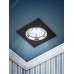 KL57 SL/BK Светильник ЭРА литой  ''алюминевый '' MR16,12V/220V, 50W  серебро/черный (100/2100)