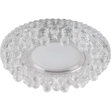 Светильник потолочный встраиваемый со светодиодной подсветкой 15LED*2835 SMD 4000K, MR16 50W G5.3, прозрачный, CD941 с драйвером в комплекте