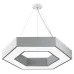 Светильник LED ЭРА Geometria SPO-123-W-40K-045 Hexagon 45Вт 4000K 2900Лм IP40 600*80 белый подвесной драйвер внутри