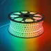 Лента светодиодная, 60SMD(5050)/м 11Вт/м 230V IP65 50м, RGB, LS706 с 2 заглушками в комплекте
