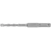 Бур по бетону SDS PLUS, Профи, W-образная вставка, двойная спираль, 6 х 110 мм