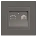 Розетка Intro Accent 6-303-09 информационная RJ45, IP20, СУ, титан