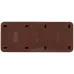 Розетка Intro Quadro 2-205-10 без заземления трехместная 3х2P, 16А-250В, IP20, ОУ, венге