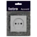 Розетка Intro Accent 6-201-01 2Р 16А-250В, IP20, СУ, AL/CU, белый